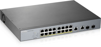 Коммутатор Zyxel GS1350-18HP-EU0101F (L2) 16x1Гбит/с 2xКомбо(1000BASE-T/SFP) 16PoE+ 250W управляемый - купить недорого с доставкой в интернет-магазине
