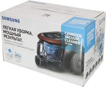 Пылесос Samsung VC18M21A0SB/EV 1800Вт синий/черный - купить недорого с доставкой в интернет-магазине