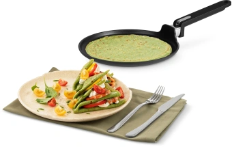 Сковорода блинная Rondell Modern RDA-1725 круглая 24см покрытие: Xylan Plus ручка несъемная (без крышки) черный - купить недорого с доставкой в интернет-магазине