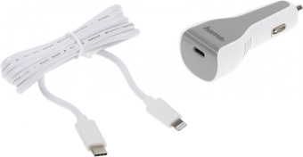 Комплект зар./устр. Hama H-183317 3A (PD) USB Type-C для Apple белый (00183317) - купить недорого с доставкой в интернет-магазине