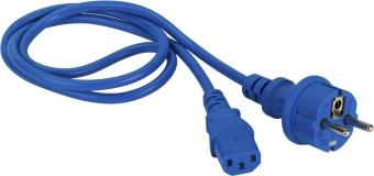 Шнур питания Lanmaster LAN-PP13/SH-1.8-BL C13-Schuko проводник.:3x0.75мм2 1.8м 220В 10А синий - купить недорого с доставкой в интернет-магазине