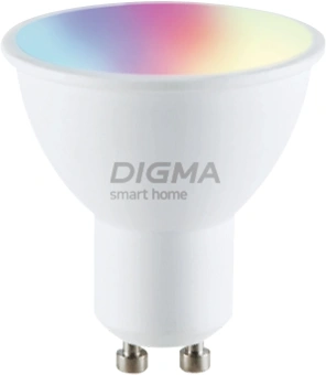Умная лампа Digma DiLight L1 GU10 5Вт 400lm Wi-Fi (DLL1GU10) - купить недорого с доставкой в интернет-магазине