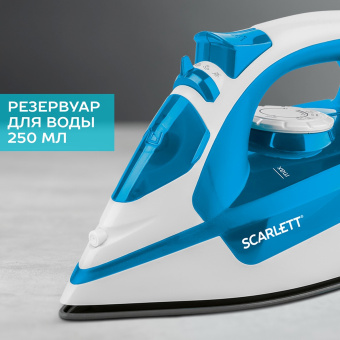 Утюг Scarlett SC-SI30P17 2200Вт синий/белый - купить недорого с доставкой в интернет-магазине