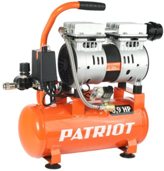 Компрессор поршневой Patriot WO 10-120 безмасляный 120л/мин 10л 650Вт оранжевый - купить недорого с доставкой в интернет-магазине