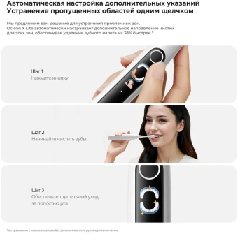 Зубная щетка электрическая Oclean X Lite N1801 серый - купить недорого с доставкой в интернет-магазине