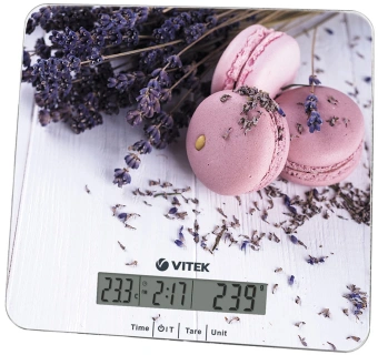 Весы кухонные электронные Vitek VT-8009 макс.вес:10кг рисунок - купить недорого с доставкой в интернет-магазине