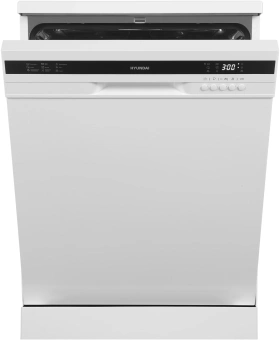 Посудомоечная машина Hyundai DF126 белый (полноразмерная) - купить недорого с доставкой в интернет-магазине