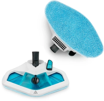 Швабра паровая Kitfort КТ-1003 1500Вт голубой/белый - купить недорого с доставкой в интернет-магазине