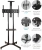 Стойка для телевизора Kromax OMEGA-19 черный 30"-70" макс.55кг напольный мобильный - купить недорого с доставкой в интернет-магазине