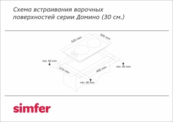 Газовая варочная поверхность Simfer H30V20M570 нержавеющая сталь - купить недорого с доставкой в интернет-магазине