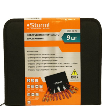 Набор инструментов Sturm! 1310-02-T9 9 предметов диэлектр.покр. - купить недорого с доставкой в интернет-магазине