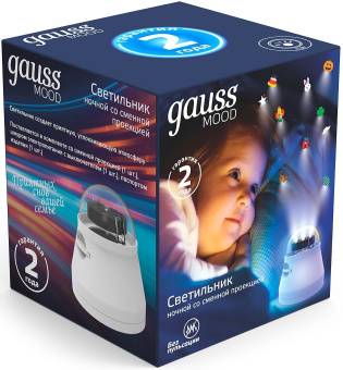 Ночник Gauss DIY0011 пластик белый - купить недорого с доставкой в интернет-магазине