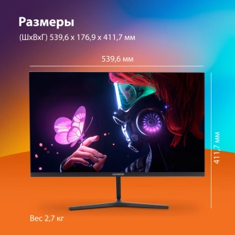 Монитор SunWind 23.8" SM-24FI401 черный IPS LED 1ms 16:9 HDMI матовая 250cd 178гр/178гр 1920x1080 180Hz G-Sync FreeSync DP FHD 2.79кг - купить недорого с доставкой в интернет-магазине