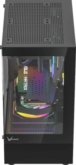 Корпус Formula Crystal Z1CM черный без БП mATX 5x120mm 1xUSB3.0 audio bott PSU - купить недорого с доставкой в интернет-магазине