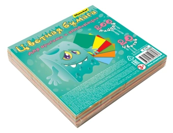 Бумага цветная Silwerhof для оригами и аппликации ассорти тонир. 200л. 20цв. Монстрики 80г/м2 140х140мм - купить недорого с доставкой в интернет-магазине