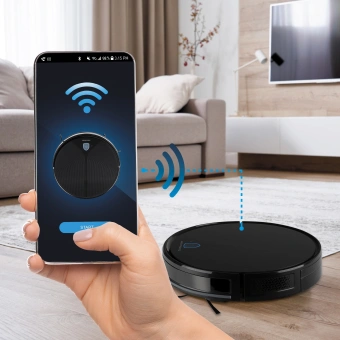 Пылесос-робот Coolfort CF-3203 30Вт черный - купить недорого с доставкой в интернет-магазине