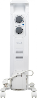 Радиатор масляный Timberk TOR 21.1005 BC 1000Вт белый - купить недорого с доставкой в интернет-магазине