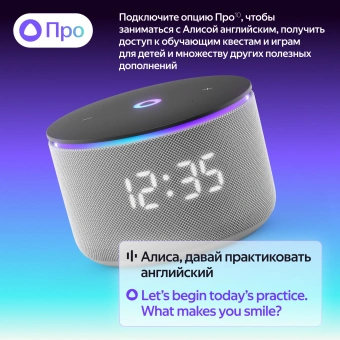 Умная колонка Yandex Станция Мини 3 Про Алиса серый 18W 2.0 BT/Wi-Fi (YNDX-00059GRY) - купить недорого с доставкой в интернет-магазине