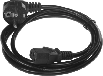 Кабель KingPrice KP-PC-Euro-C13-1.5m Евровилка угловой IEC C13 1.5м черный - купить недорого с доставкой в интернет-магазине