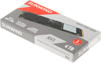 Накопитель SSD SunWind PCIe 3.0 x4 4TB SWSSD004TN3 NV3 M.2 2280 - купить недорого с доставкой в интернет-магазине