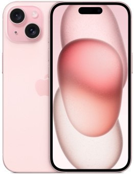 Смартфон Apple A3092 iPhone 15 128Gb розовый моноблок 3G 4G 6.1" iOS 17 802.11 a/b/g/n/ac/ax NFC GPS - купить недорого с доставкой в интернет-магазине
