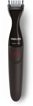 Триммер Philips MG1100/16 черный (насадок в компл:3шт) - купить недорого с доставкой в интернет-магазине