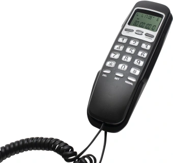 Телефон проводной Ritmix RT-010 черный - купить недорого с доставкой в интернет-магазине