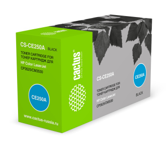 Картридж лазерный Cactus CS-CE250A CE250A черный (5000стр.) для HP CLJ CP3525/CM3530 - купить недорого с доставкой в интернет-магазине
