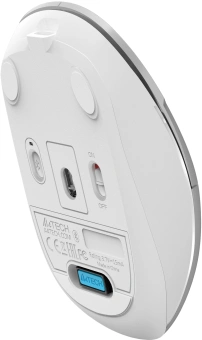 Мышь A4Tech Fstyler FB26CS Air2 серебристый/белый оптическая 2000dpi silent беспров. BT/Radio USB для ноутбука 4but (FB26CS AIR2 ICY WHITE) - купить недорого с доставкой в интернет-магазине