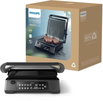 Электрогриль Philips HD6307/70 черный - купить недорого с доставкой в интернет-магазине