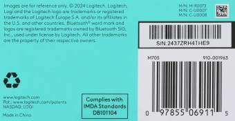 Мышь Logitech M705 серый оптическая 1000dpi беспров. USB для ноутбука 5but (910-001963) - купить недорого с доставкой в интернет-магазине