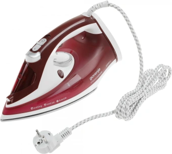 Утюг Gorenje SIH2200RBC 2200Вт красный/белый - купить недорого с доставкой в интернет-магазине
