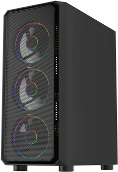 Корпус Bloody CC-126 черный без БП ATX 8x120mm 2xUSB2.0 1xUSB3.0 audio bott PSU - купить недорого с доставкой в интернет-магазине