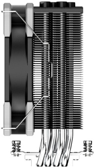 Устройство охлаждения(кулер) ID-Cooling SE-214-XT Basic Soc-AM5/AM4/1151/1200/1700 4-pin 16-27dB Al+Cu 180W 500gr Ret - купить недорого с доставкой в интернет-магазине