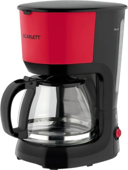Кофеварка капельная Scarlett SC-CM33013 750Вт красный/черный - купить недорого с доставкой в интернет-магазине