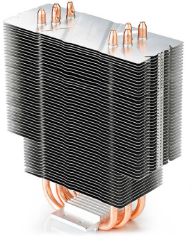 Устройство охлаждения(кулер) Deepcool Gammaxx 400 Blue Basic одноцветная Soc-AM5/AM4/1200/1700/1851 черный 4-pin 18-30dB Al+Cu 130W 640gr Ret (DP-MCH4-GMX400P-BL) - купить недорого с доставкой в интернет-магазине