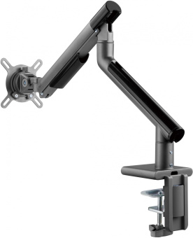 Кронштейн для мониторов Ultramounts UM713B черный 17"-32" макс.9кг крепление к столешнице поворот и наклон - купить недорого с доставкой в интернет-магазине