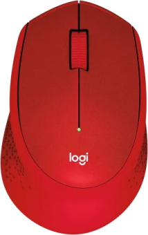 Мышь Logitech M331 Silent Plus красный оптическая (1000dpi) silent беспроводная USB - купить недорого с доставкой в интернет-магазине