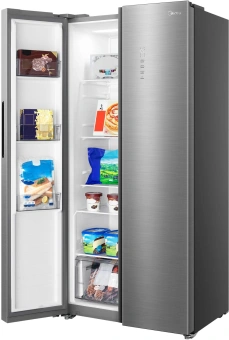 Холодильник Midea MDRS620FGF46 2-хкамерн. нержавеющая сталь инвертер - купить недорого с доставкой в интернет-магазине