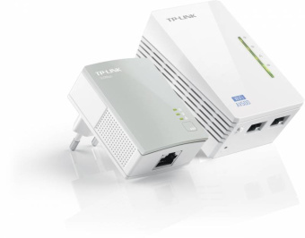 Сетевой адаптер Powerline TP-Link TL-WPA4220 KIT AV600 Fast Ethernet - купить недорого с доставкой в интернет-магазине