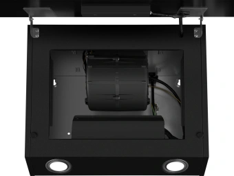 Вытяжка каминная Weissgauff Zibal 60 BL Sensor Matt Edition черный управление: сенсорное (1 мотор) - купить недорого с доставкой в интернет-магазине