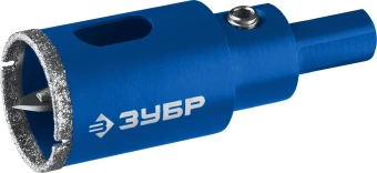 Коронка Зубр 29850-24 по каф/стекл Д=24мм (1пред.) для шуруповертов/дрелей - купить недорого с доставкой в интернет-магазине