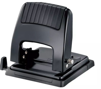 Дырокол Kw-Trio 09665BLACK макс.:30лист. металл черный отв.:2 с линейкой - купить недорого с доставкой в интернет-магазине