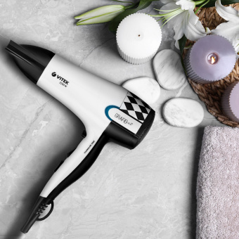 Фен Vitek VT-2299 W 2200Вт белый/черный (2299-VT-01) - купить недорого с доставкой в интернет-магазине