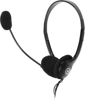 Наушники с микрофоном Defender Aura 102 черный 1.8м накладные оголовье (63102) - купить недорого с доставкой в интернет-магазине