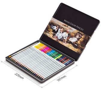 Карандаши цв. Deli 6521 Nuevo акварель. липа серебристый 24цв. мет.кор. - купить недорого с доставкой в интернет-магазине