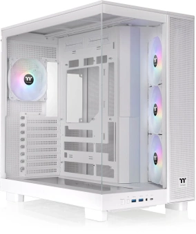 Корпус Thermaltake View 380 XL TG ARGB белый без БП E-ATX 2x120mm 2xUSB3.0 1xUSB3.1 audio bott PSU - купить недорого с доставкой в интернет-магазине