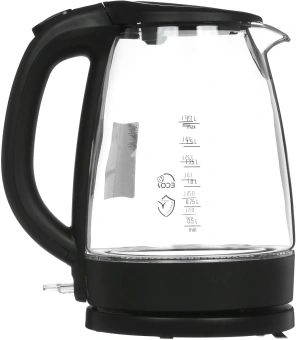 Чайник электрический Midea MK-8015 1.7л. 2200Вт черный корпус: стекло/пластик - купить недорого с доставкой в интернет-магазине