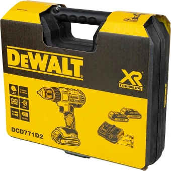 Дрель-шуруповерт DeWalt DCD771D2-QW аккум. патрон:быстрозажимной (кейс в комплекте) - купить недорого с доставкой в интернет-магазине