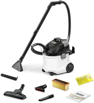 Пылесос моющий Karcher SE 5 1000Вт белый/черный (в компл.:1мешок) - купить недорого с доставкой в интернет-магазине